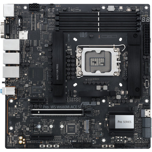 ASUS PRO WS W680M-ACE SE. Intel. LGA 1700. Intel® Core™ i3. Intel® Core™ i5. Intel® Core™ i7. Intel® Core™ i9. LGA 1700. DDR5 SDRAM. 192 GB