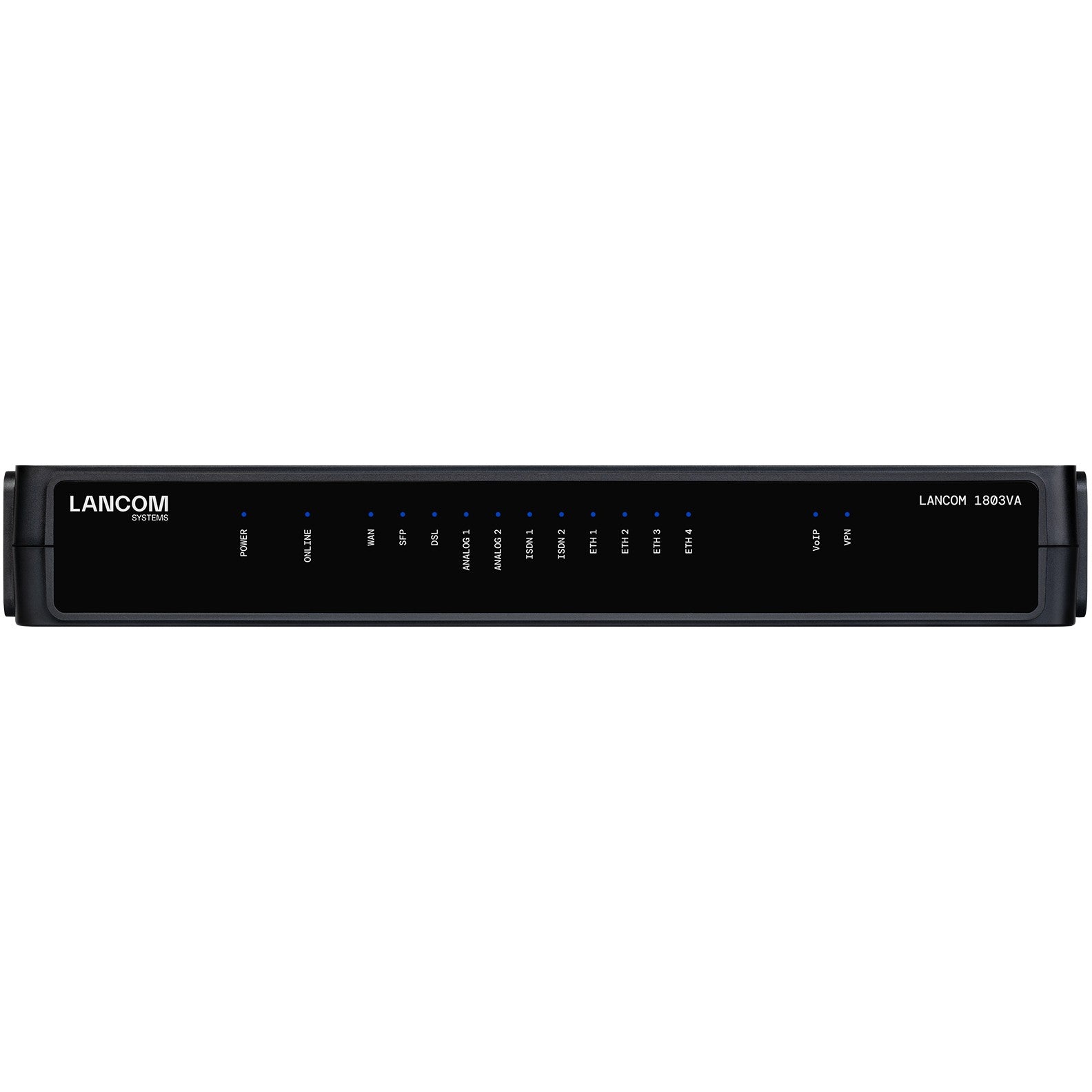 LANCOM 1803VA (EU). Crna. 1 ventilator. SNMPv1.v2c.v3. Ethernet preko GRE tunela (EoGRE). L2TPv3. ARP pretraga. LLDP. DHCP opcija 82..... SIP ALG. 10,1000,100 Mbps