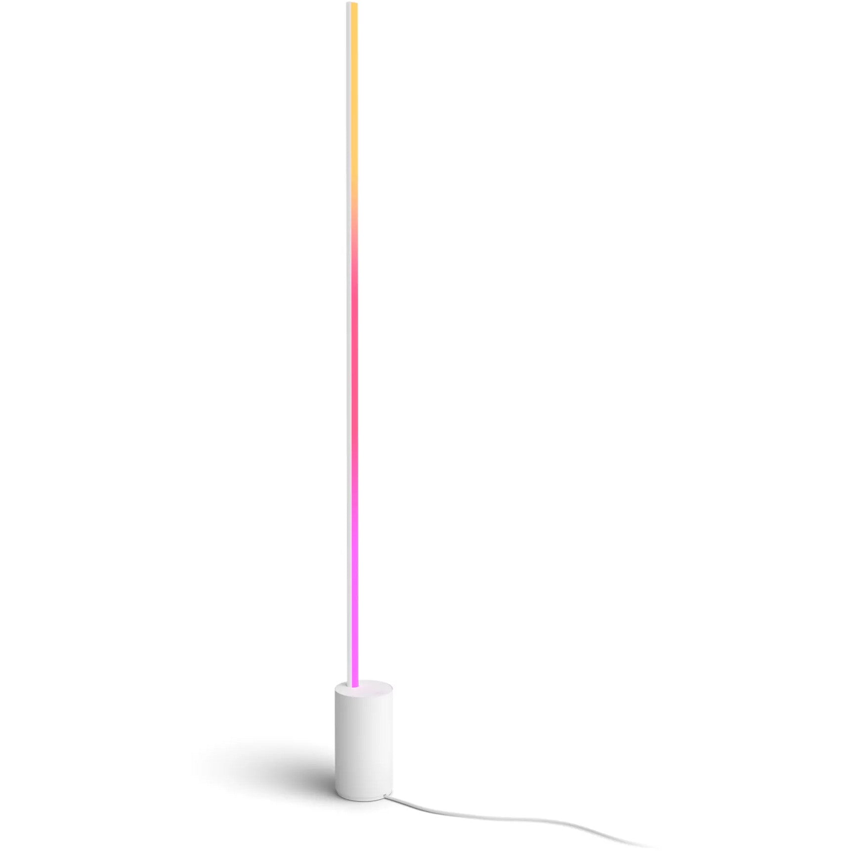 Philips Hue White and Color Ambiance Gradient Signe podna lampa, bijela. Pametna podna rasvjeta. Bluetooth. Bijela. LED. Aluminij. Nezamjenjiva sijalica(e).