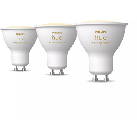 Philips Hue White ambient GU10 – Pametna sijalica – (pakovanje od 3). Pametna sijalica. Bluetooth/Zigbee. Bijela. GU10. GU10. Tačkasta.