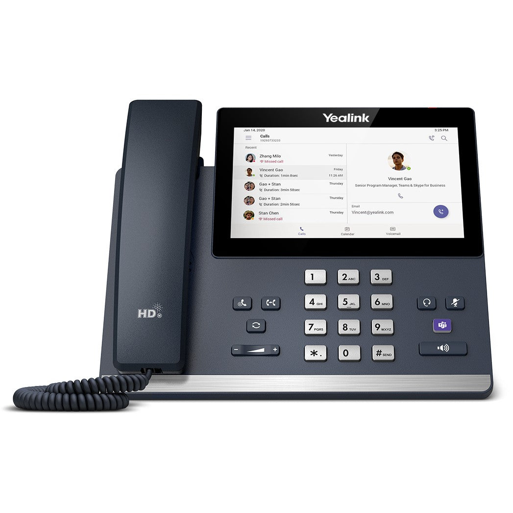 Yealink MP56 E2 Teams. IP telefon. Siva. Žični telefon. LCD. 17,8 cm (7"). 800 x 480 piksela