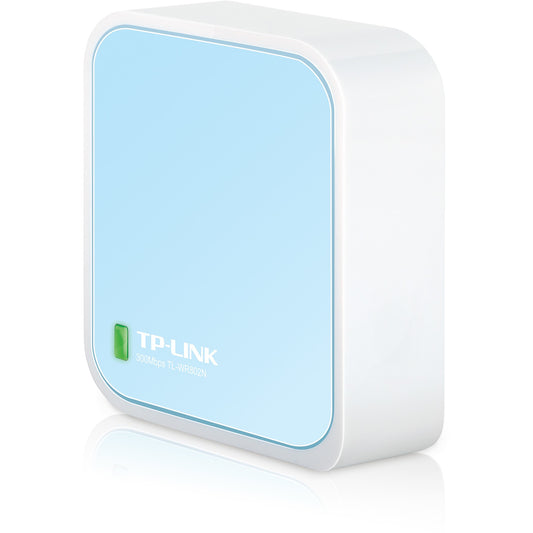 TP-Link prenosivi WiFi Nano ruter od 300 Mbps. Wi-Fi 4 (802.11n). Jedan opseg (2.4 GHz). Ethernet/LAN. Plava. Bijela. Prenosivi ruter.