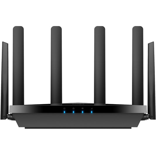 Cudy P5. Wi-Fi 6 (802.11ax). Dvofrekventni (2.4 GHz/5 GHz). Ethernet/LAN. 5G. Crni. Stolni ruter