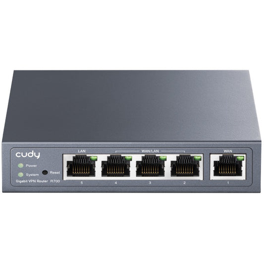 Cudy Gigabit Multi-WAN VPN ruter. Ethernet WAN. Brzi Ethernet. Gigabit Ethernet. Siva.