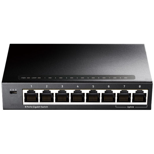 Cudy GS108. Gigabit Ethernet (10/100/1000). Puni dupleks.