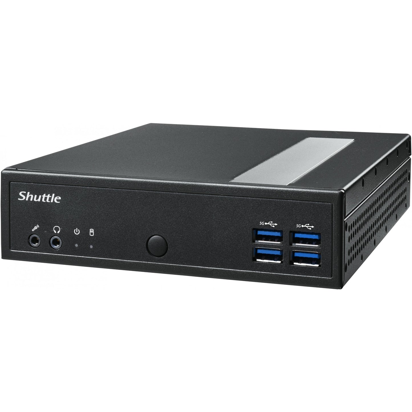 Shuttle XPC slim Barebone DL30N. Intel N100. 1x DDR5. 2x LAN (2x 2.5Gbit). 2xCOM. 1xHDMI. 1xDP. 1x VGA. Bez ventilatora. 24/7 kontinuirani rad. 1.35L veliki računar. Mini Barebone računar. DDR5 SDRAM. PCI Express. Serial ATA III. Ethernet/LAN. 65W