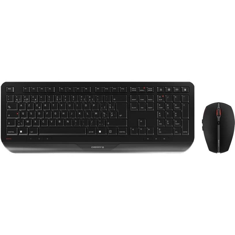 CHERRY Gentix Desktop. Puna veličina (100%). Bežični. RF bežični. Crni. Miš uključen.