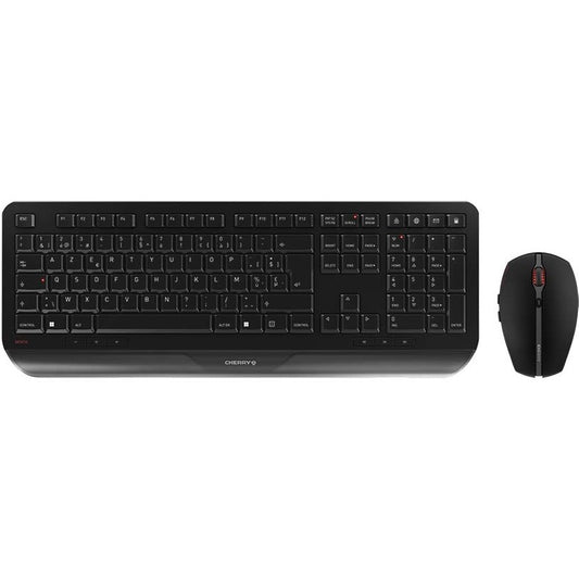 CHERRY Gentix Desktop. Puna veličina (100%). Bežični. RF bežični. Crni. Miš uključen.