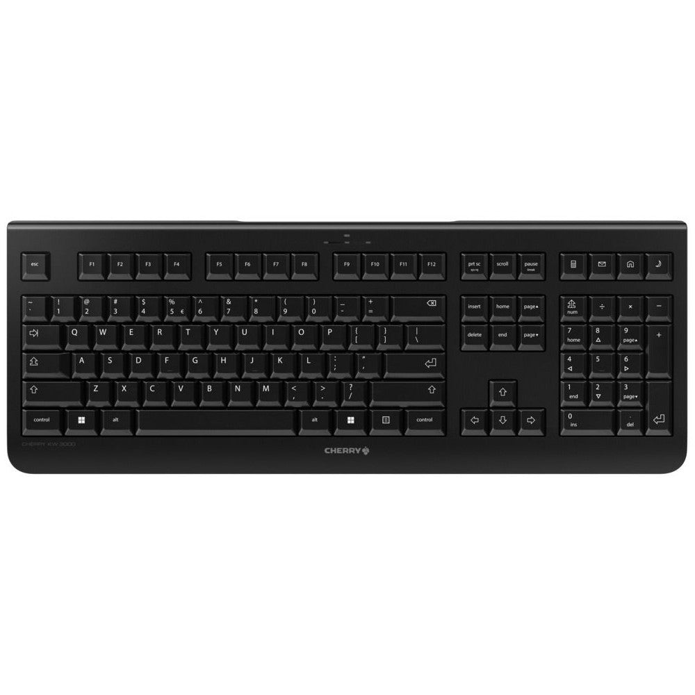 CHERRY KW 3000. Puna veličina (100%). Bežični. RF bežični. QWERTZ. Crni.