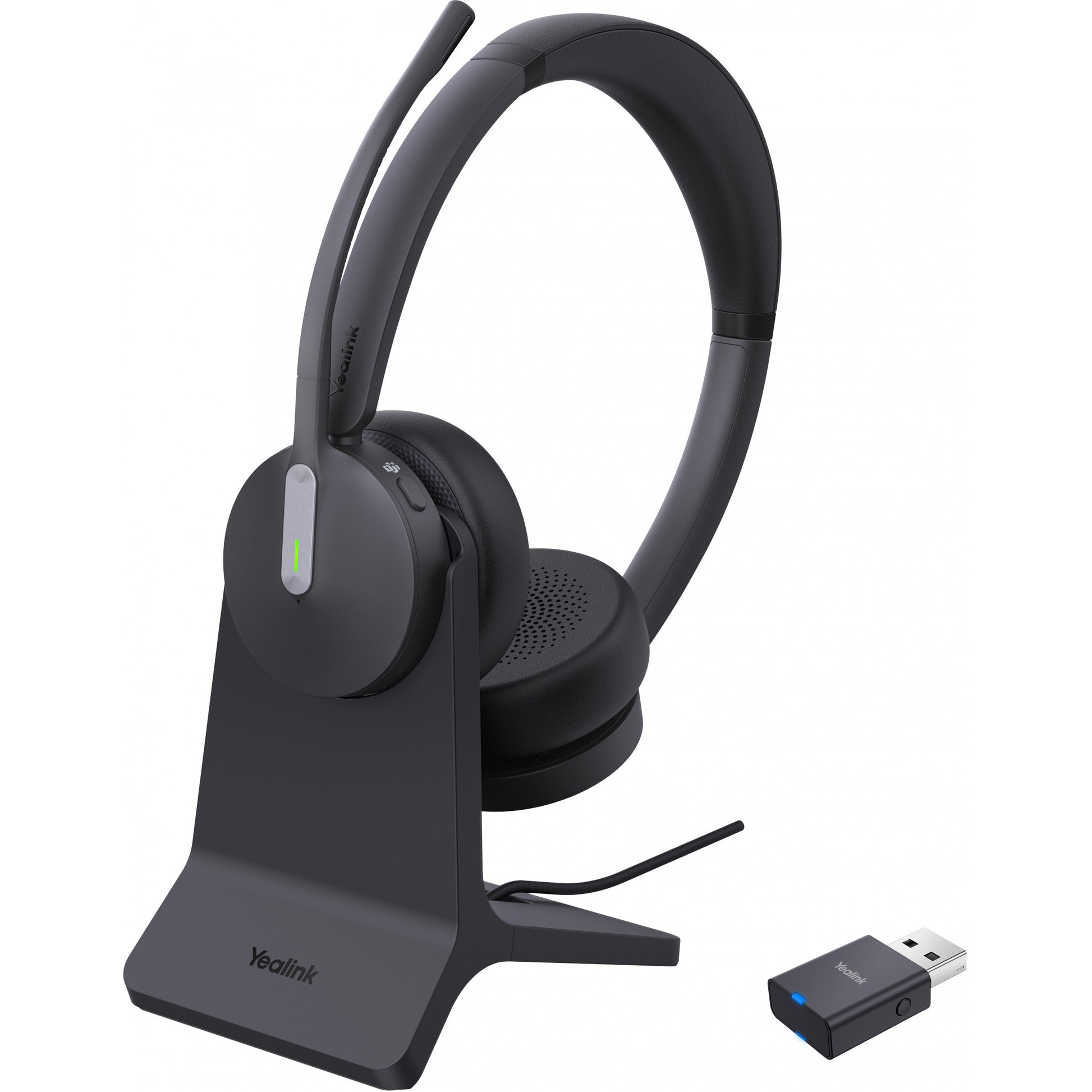 Yealink WH64 Hybrid Dual Teams slušalice s punjacem. Bežične. 20 - 20000 Hz. Za ured/pozivni centar. 151 g. Slušalice. Crne.