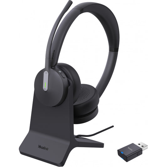 Yealink WH64 Hybrid Dual Teams slušalice s punjacem. Bežične. 20 - 20000 Hz. Za ured/pozivni centar. 151 g. Slušalice. Crne.
