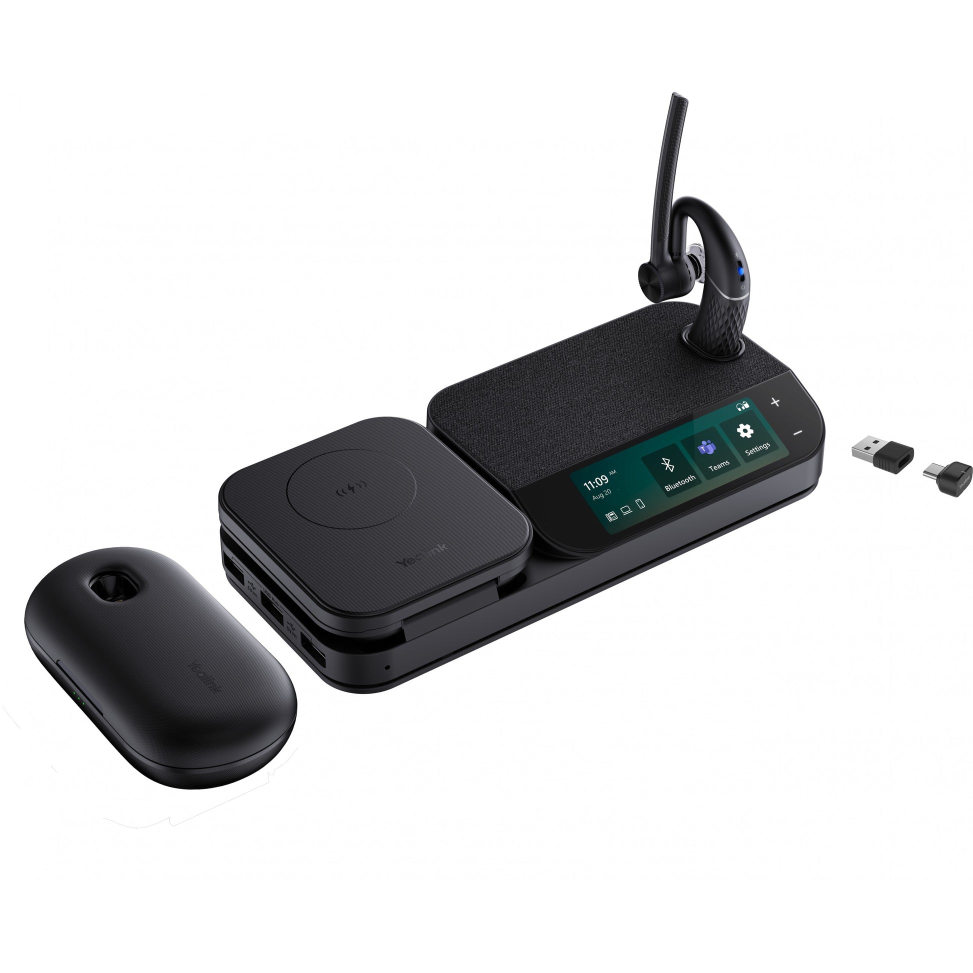Yealink BH71 Workstation Pro USB-C/A slušalice. Bežične. 100 - 20000 Hz. Kancelarija/Pozivni centar. 18 g. Slušalice. Crne.