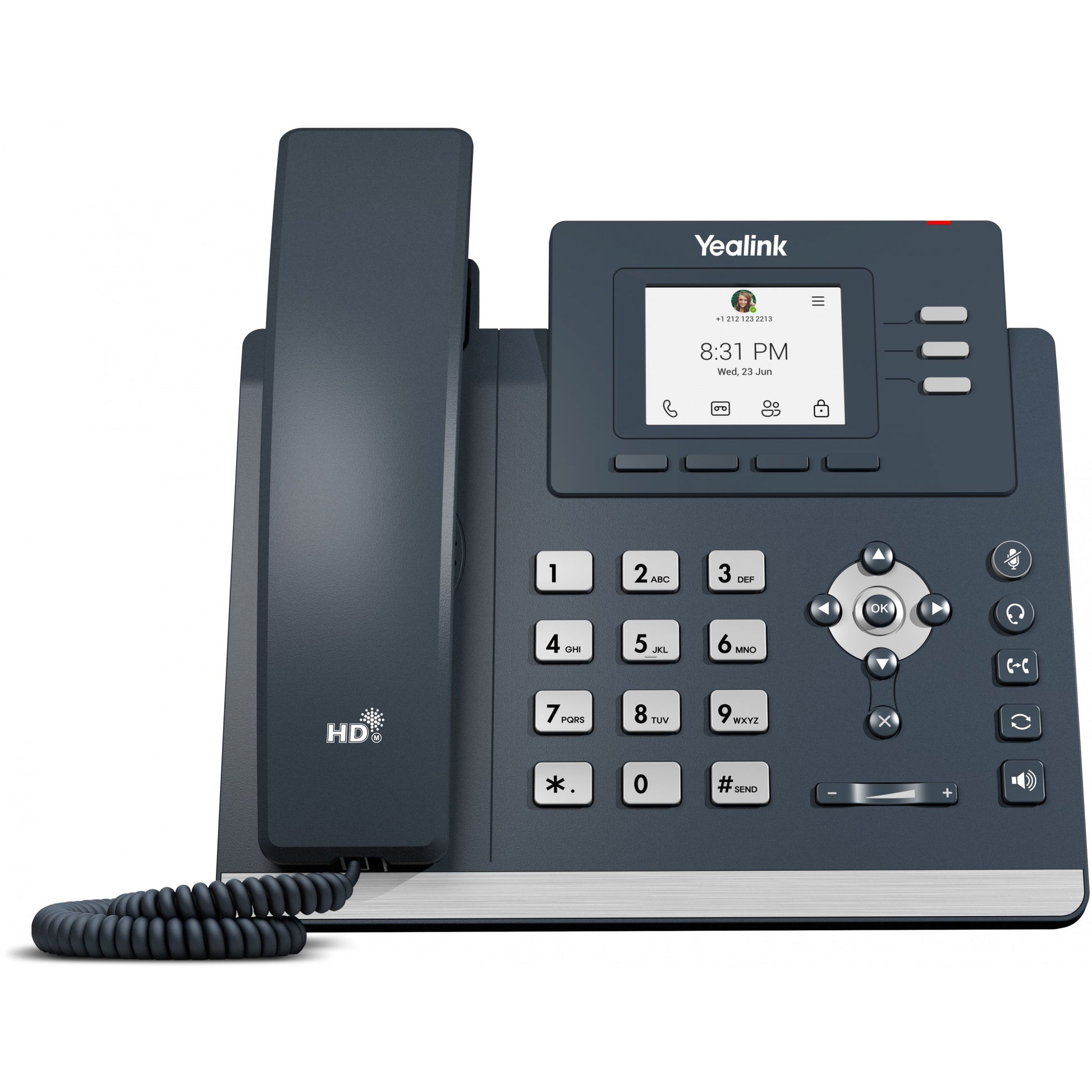 Yealink MP52 E2 Teams. IP telefon. Siva. Žični telefon. LCD. 6,1 cm (2,4"). 320 x 240 piksela