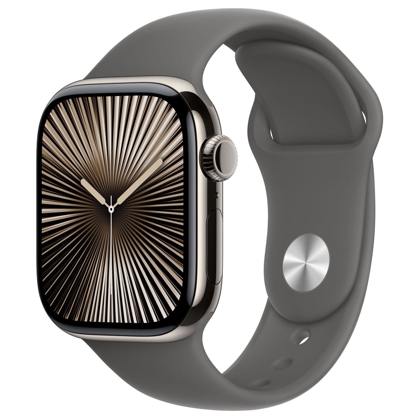 APPLE Watch 10, 42mm, prirodni titanijum, S/M sivo