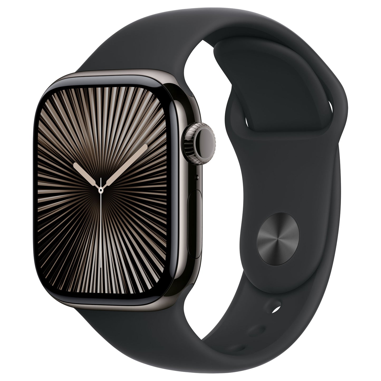 APPLE Watch 10, 42mm, titan siva, M/L crna