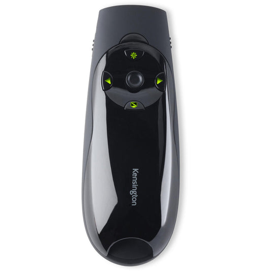 Kensington Presenter Expert bežični upravljač kursora sa zelenim laserom. RF. USB. 45 m. Crni