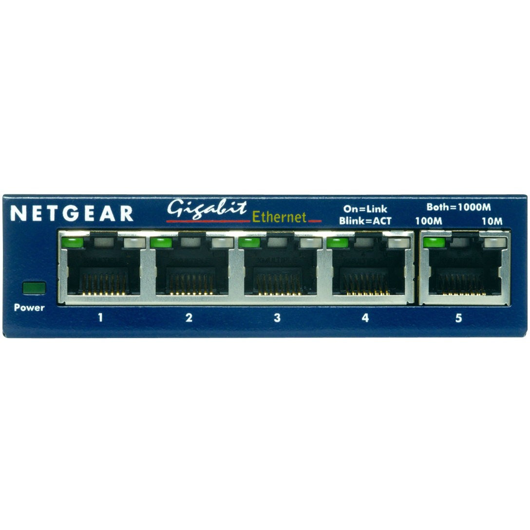 NETGEAR GS105. Neupravljani. Gigabit Ethernet (10/100/1000). Puni dupleks.