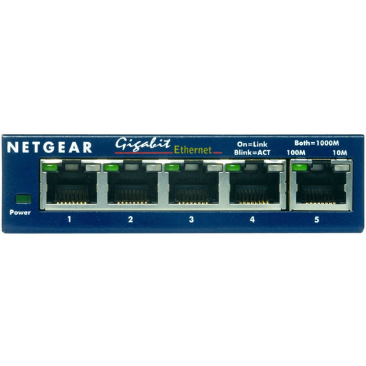 NETGEAR GS105. Neupravljani. Gigabit Ethernet (10/100/1000). Puni dupleks.