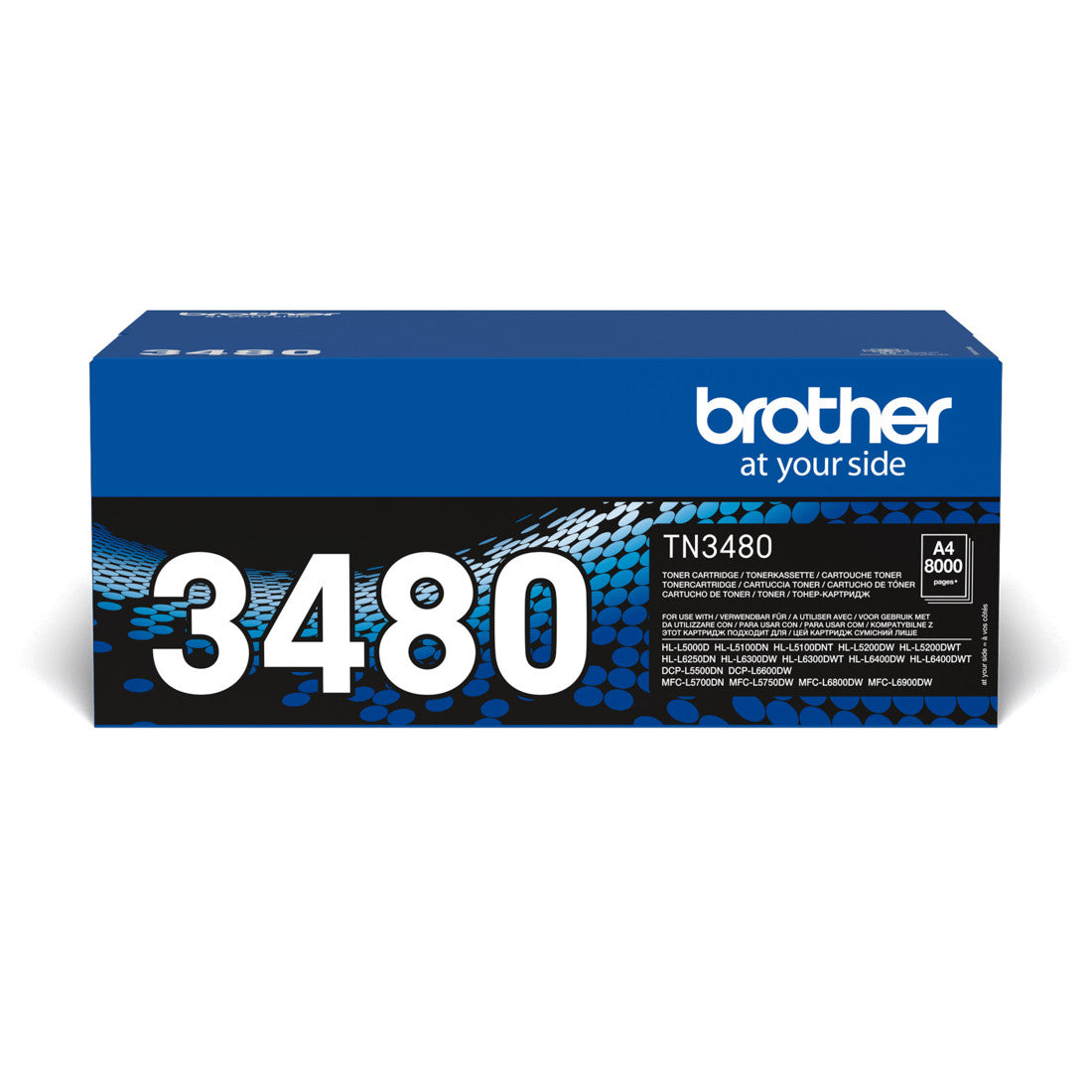 Brother TN-3480. 8000 stranica. Crni. 1 komad.