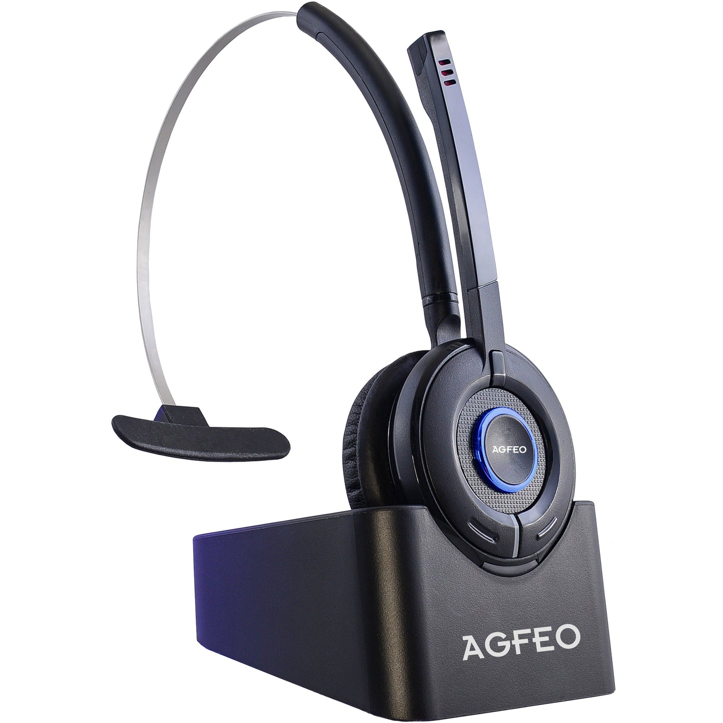AGFEO 6101543. Kancelarijski/Pozivni centar. 49 g. Slušalice. Crne.