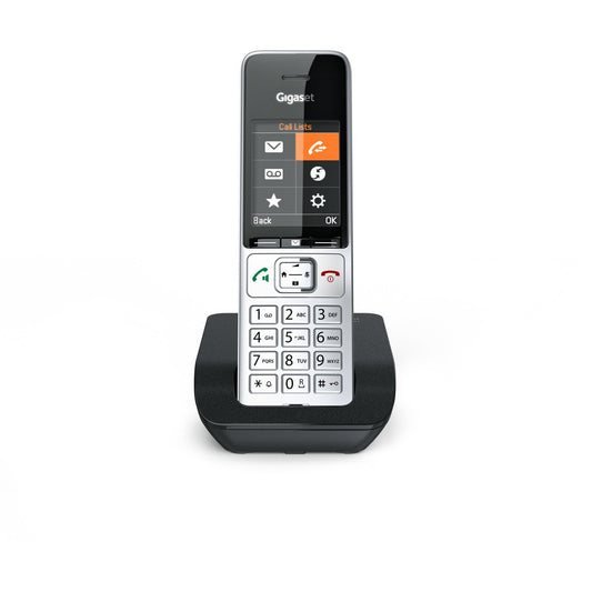 Gigaset COMFORT 500. DECT telefon. Bežični telefon. Funkcija hands-free. 200 unosa. Identifikacija pozivaoca. Crna. Srebrna.