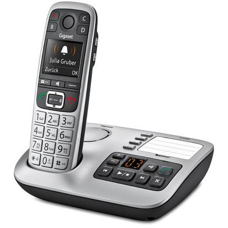 Gigaset E560A. DECT telefon. Bežični telefon. Funkcija hands-free. 200 unosa. Identifikacija pozivaoca. Crna. Srebrna.