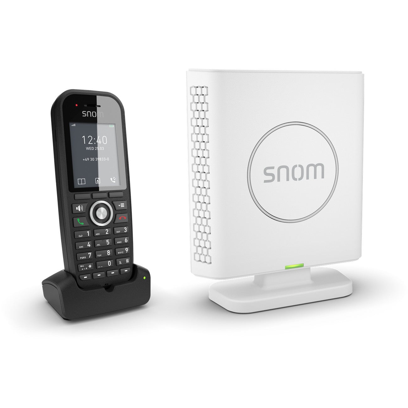 Snom M430. DECT telefon. Bežični telefon. Funkcija hands-free. 100 unosa. Identifikacija pozivaoca. Crna. Bijela.