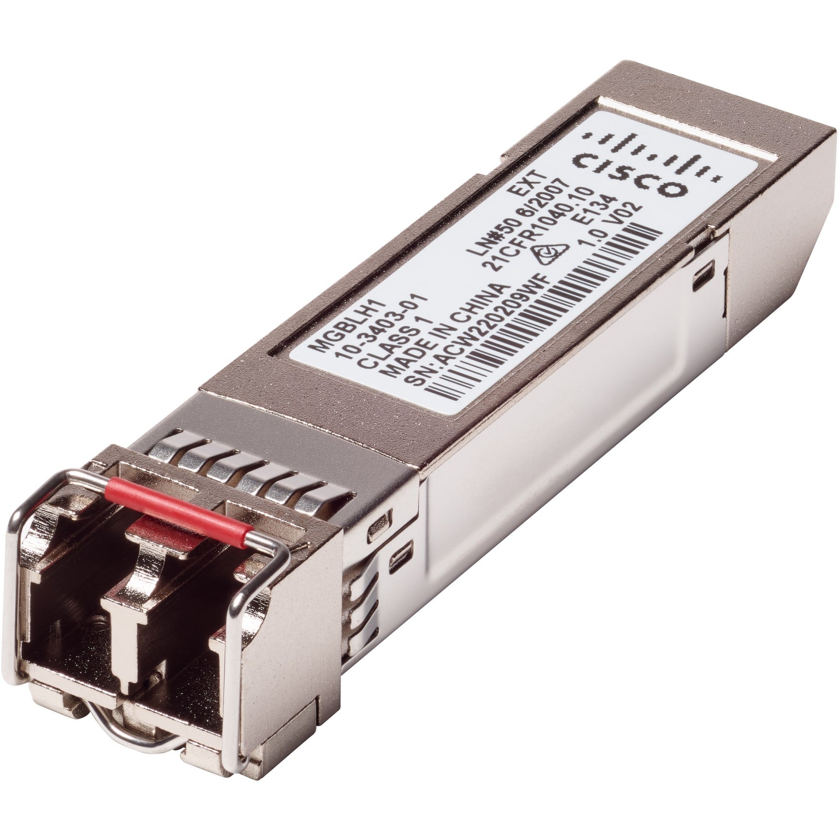 Cisco Gigabit LH Mini-GBIC SFP. Optička vlakna. 1000 Mbps. mini GBIC. LC. LH. 40000 m