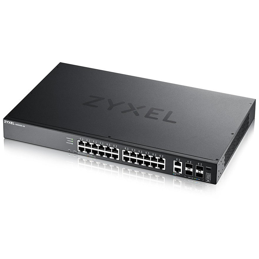 Zyxel XGS2220-30. Upravljani. Sloj 3. Gigabit Ethernet (10/100/1000). Montaža u rack.