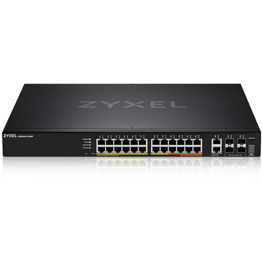 Zyxel XGS2220-30HP. Upravljani. L3. Gigabit Ethernet (10/100/1000). Napajanje preko Etherneta (PoE). Montaža u rack.
