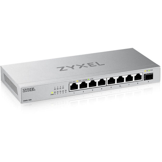 Zyxel XMG-108. Neupravljan. 2.5G Ethernet (100/1000/2500). Montaža na zid.