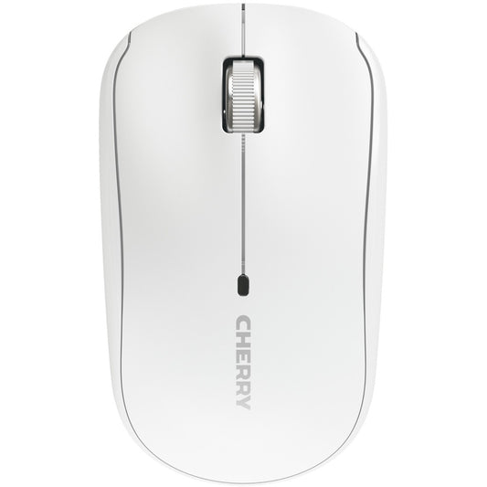 CHERRY MW 2200. Za ambidekstralnu upotrebu. Optička. Bežična RF. 1300 DPI. Bijela.