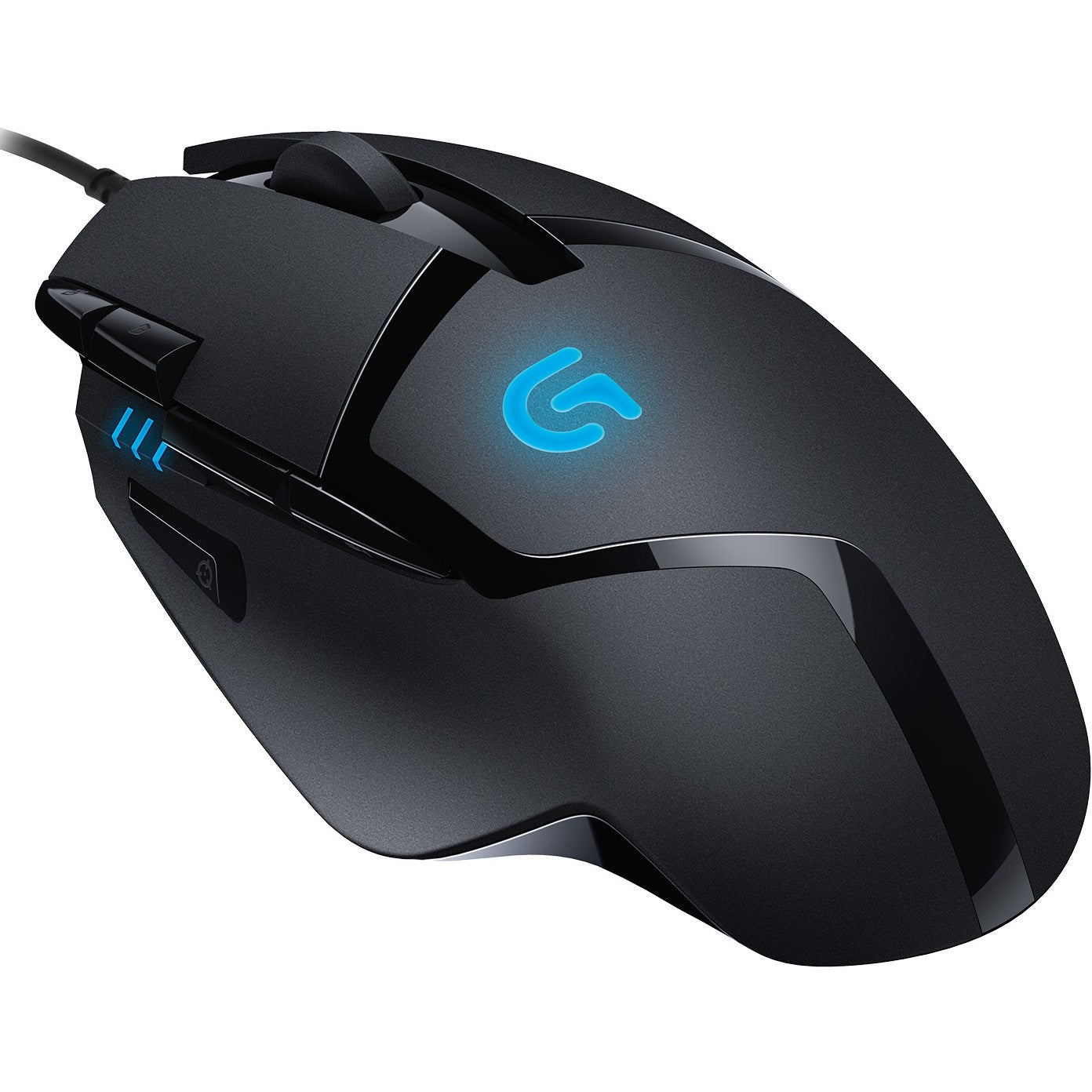 Logitech G 910-004068. Desni. USB Tip-A. 4000 DPI. 1 ms. Crna.