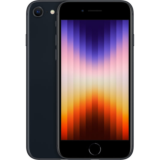Apple iPhone SE. 11,9 cm (4,7"). 1334 x 750 piksela. 128 GB. 12 MP. iOS 15. Crni