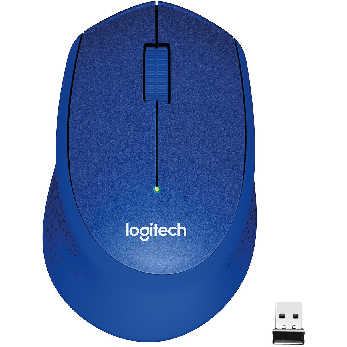 Logitech M330 SILENT PLUS. Desna. Optička. RF bežična. 1000 DPI. Plava.