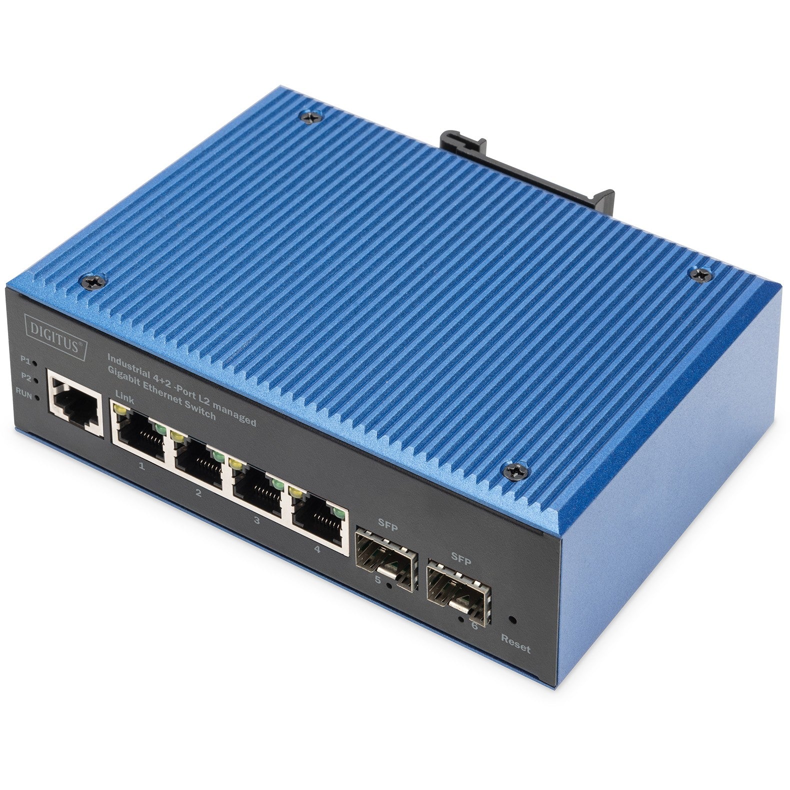 Digitus Industrijski 4+2-portni L2 upravljani gigabitni Ethernet preklopnik. Upravljani. L2. Gigabit Ethernet (10/100/1000). Puni dupleks.