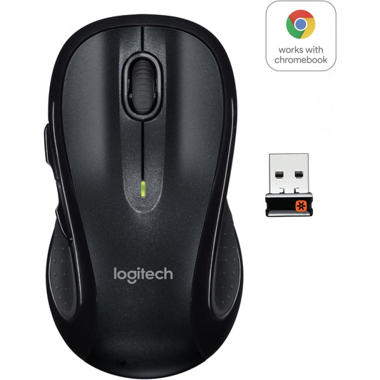 Logitech M510. Laser. Bežični RF. Crni.