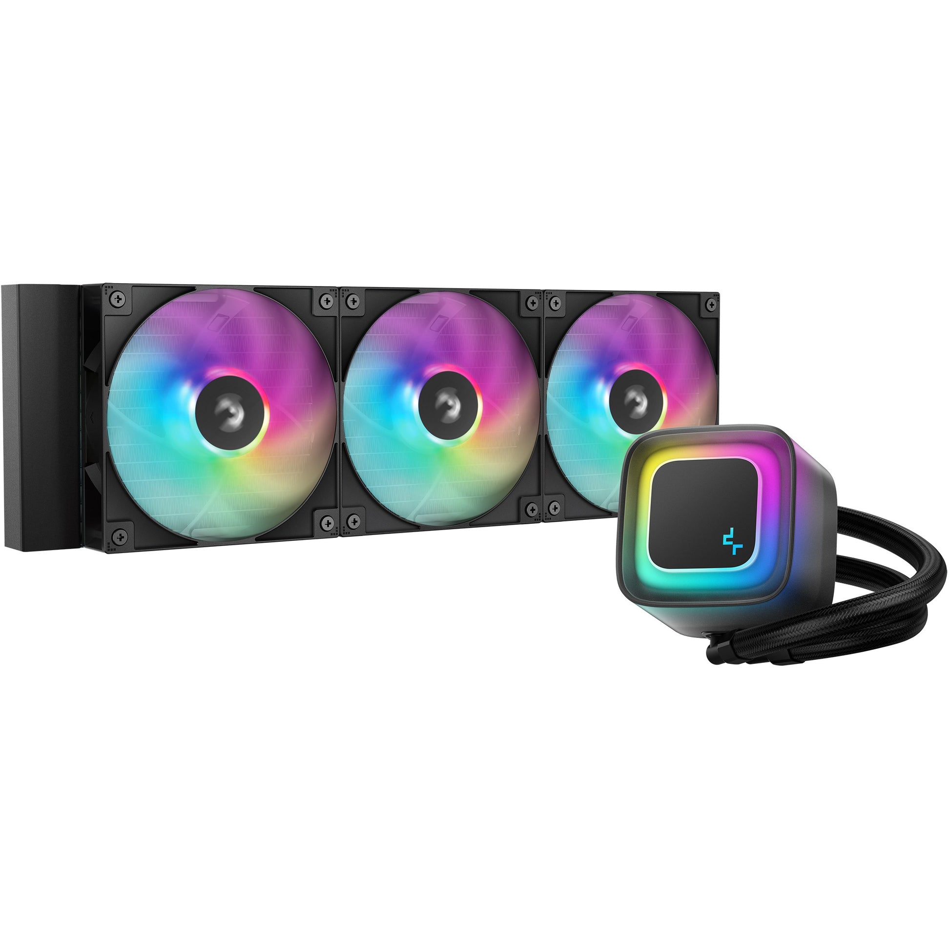 DeepCool LE360 V2. Višenamjenski hladnjak s tekućinom. 12 cm. Crni.