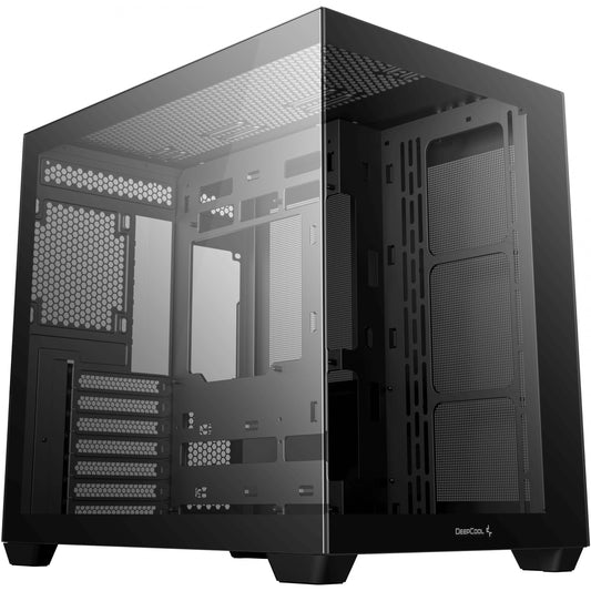 DeepCool CG530. Midi Tower. PC. Crna. ATX. ITX. Micro ATX. Akrilonitril butadien stiren (ABS). SPCC. Kaljeno staklo. Gejming.