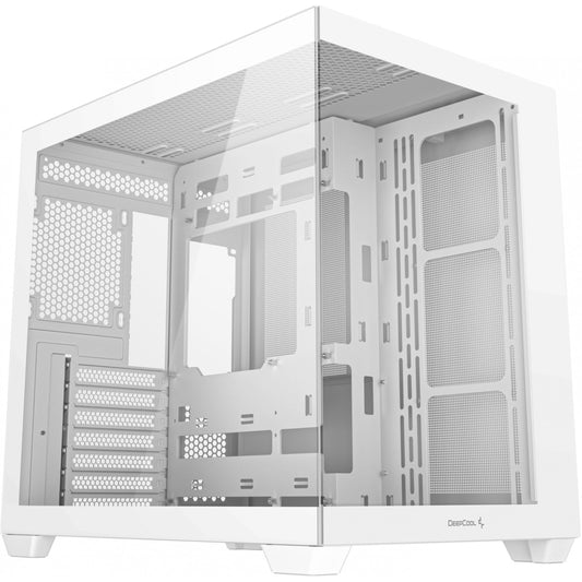 DeepCool CG530 WH. Midi Tower. PC. Bijela. ATX. ITX. Micro ATX. Akrilonitril butadien stiren (ABS). SPCC. Kaljeno staklo. Gejming.