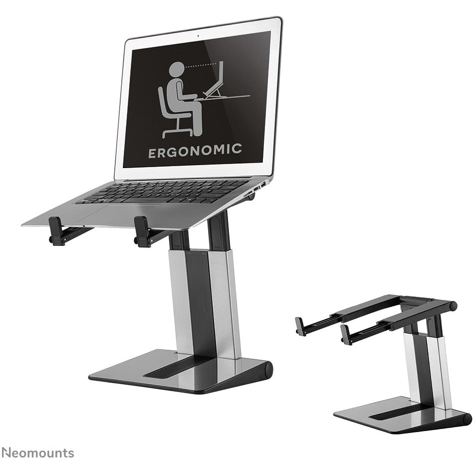 Neomounts NSLS200 stalak za laptop 10-17" - podesiv po visini - sklopiv - kompaktan - univerzalan. srebrni. plastičan. 25,4 cm (10"). 43,2 cm (17"). 254 - 431,8 mm (10 - 17")