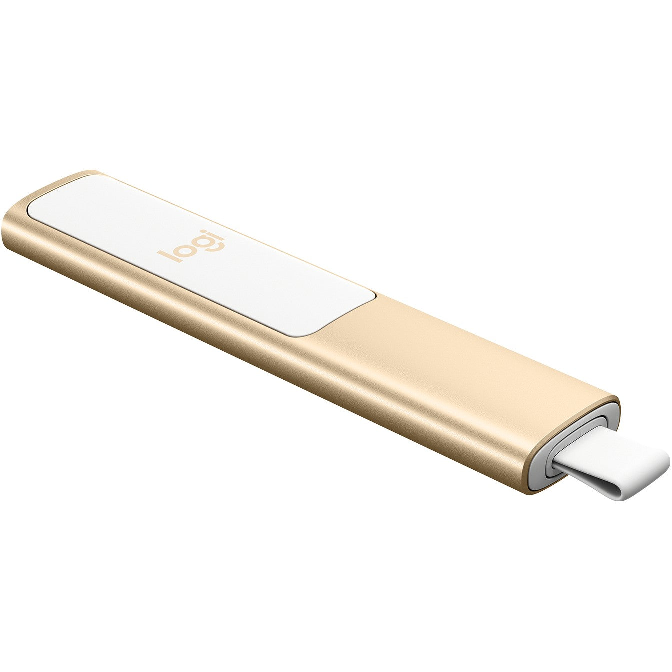 Logitech Spotlight. Bluetooth/RF. USB. 30 m. Zlatna.
