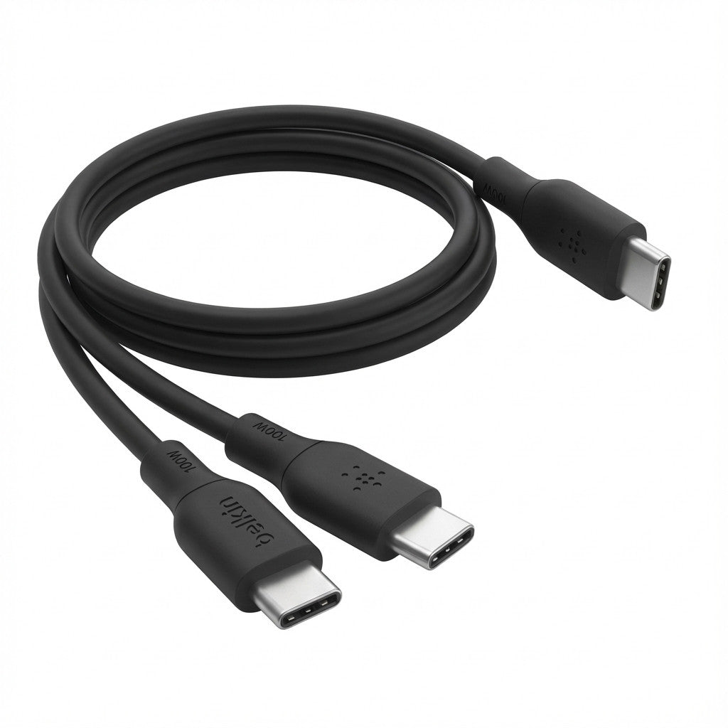 Belkin CAB003BT1MBK. 1 m. USB C. USB C. Crni