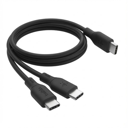 Belkin CAB003BT1MBK. 1 m. USB C. USB C. Crni