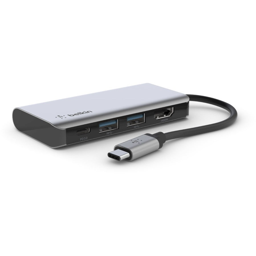 Belkin AVC006btSGY. USB 3.2 Gen 1 (3.1 Gen 1) Tip-C. 100 W. Srebrni. 4K Ultra HD. HDMI. USB 3.2 Gen 1 (3.1 Gen 1) Tip-A. USB 3.2 Gen 1 (3.1 Gen 1) Tip-C. USB
