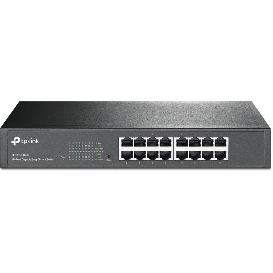 TP-Link 16-portni gigabitni Easy Smart prekidač. Upravljani. L2. Gigabit Ethernet (10/100/1000). Montaža u rack. 1U
