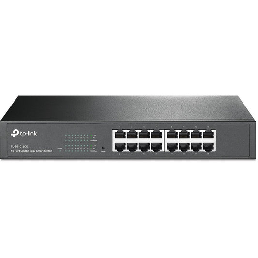 TP-Link 16-portni gigabitni Easy Smart prekidač. Upravljani. L2. Gigabit Ethernet (10/100/1000). Montaža u rack. 1U