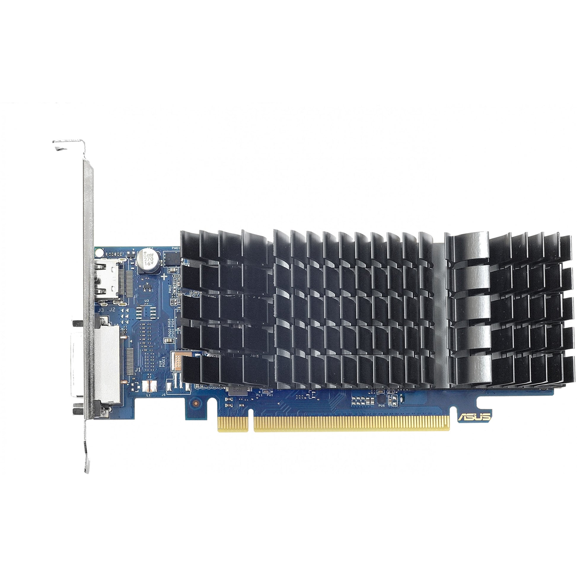 ASUS GT1030-SL-2G-BRK. GeForce GT 1030. 2GB. GDDR5. 64 bita. 1920x1200 piksela. PCI Express 3.0