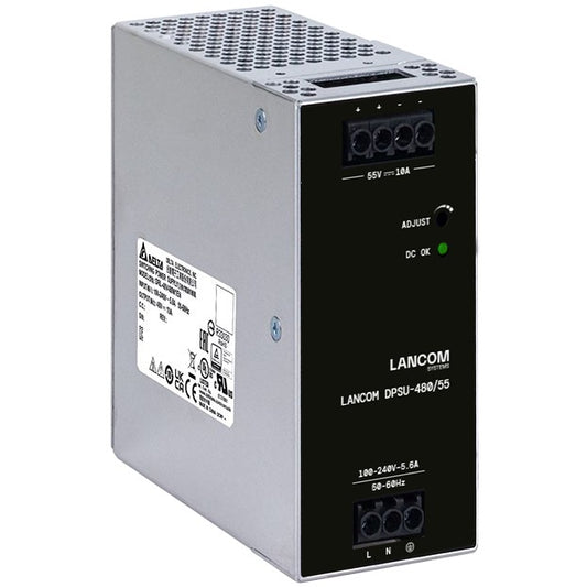 LANCOM DPSU-480/55. 480 W. 100 - 240 V. 50/60 Hz. 2,4 - 4,7 A. 4,7 A. 2,4 A
