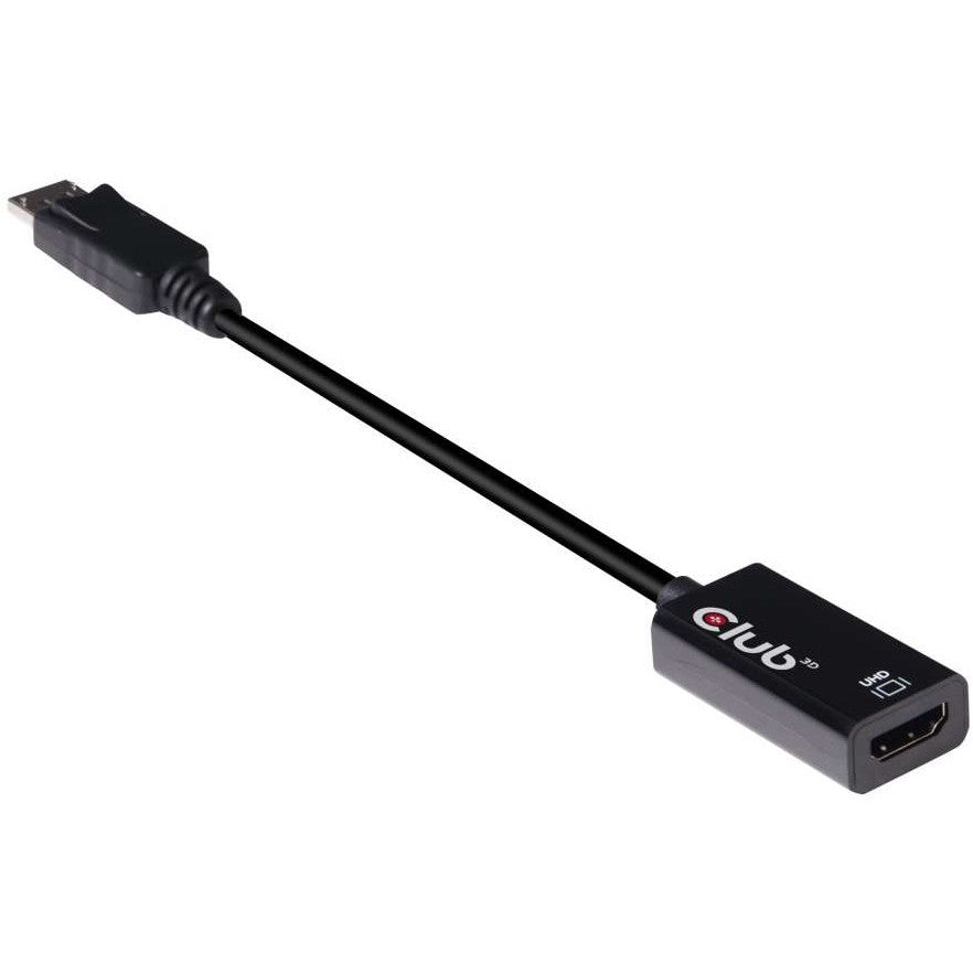 CLUB3D DisplayPort 1.4 na HDMI 2.0b HDR aktivni adapter. DisplayPort 1.4. HDMI 2.0b. Crni